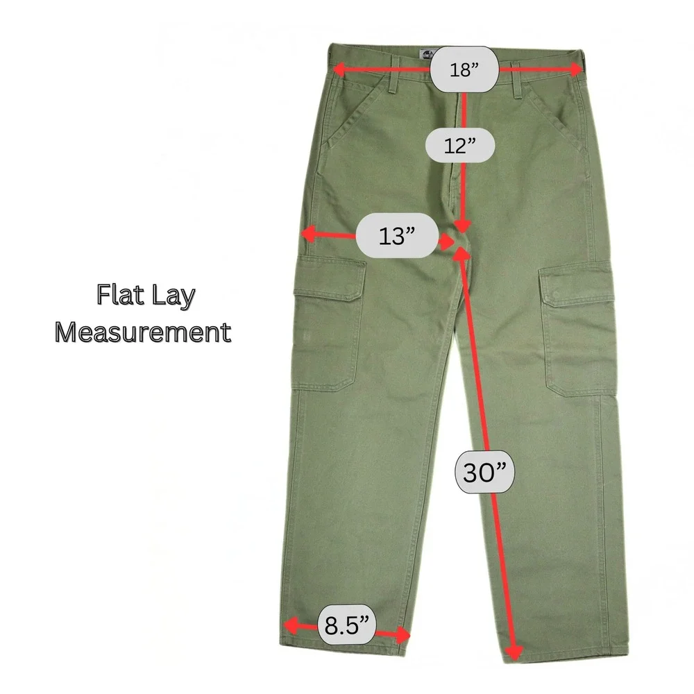 Levi's SilverTab Cargo Pants Mens 34x32 Olive Green Loose Fit Baggy Utility Y2K